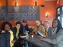 Nhtabe, Shireen, Michael, Jim, Ian and Lucky at the Miracle of Science Restaurant near MIT
